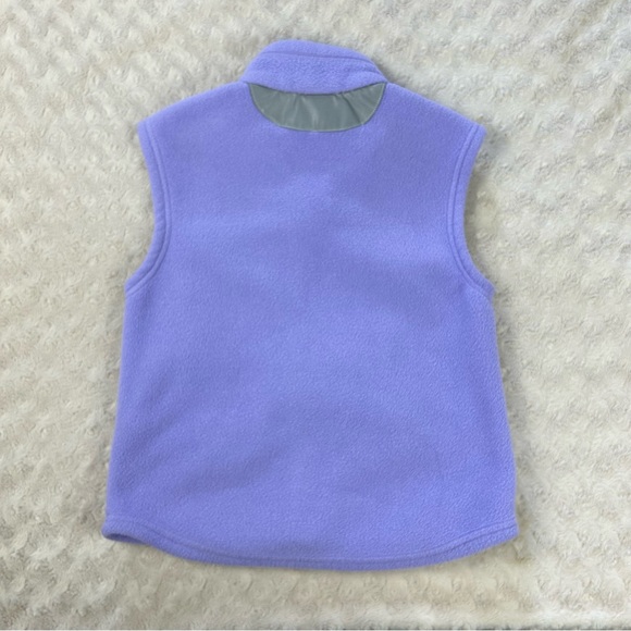 Patagonia Full Zip Fleece Vest Girl’s Light Purple - Picture 5 of 6